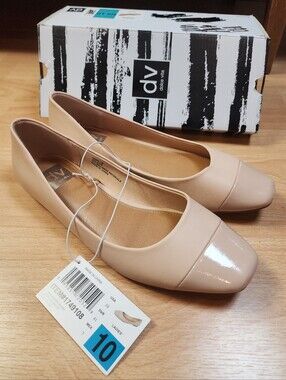 DV Dolce Vita Malanie Blush Pink Nude Ballet Flats Women's Size 10 New With Box